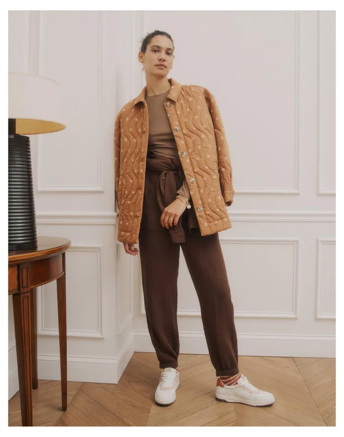 Lightspun Tapered Leg Jumpsuit Hot Cocoa Women Madewell Jumpsuits and Overalls Lightspun Tapered Leg Jumpsuit Hot Cocoa Women Madewell Jumpsuits and Overalls