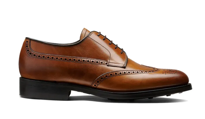 Livingston 8211 Brown Pull Up Mens Barker Shoes Mens Brogues