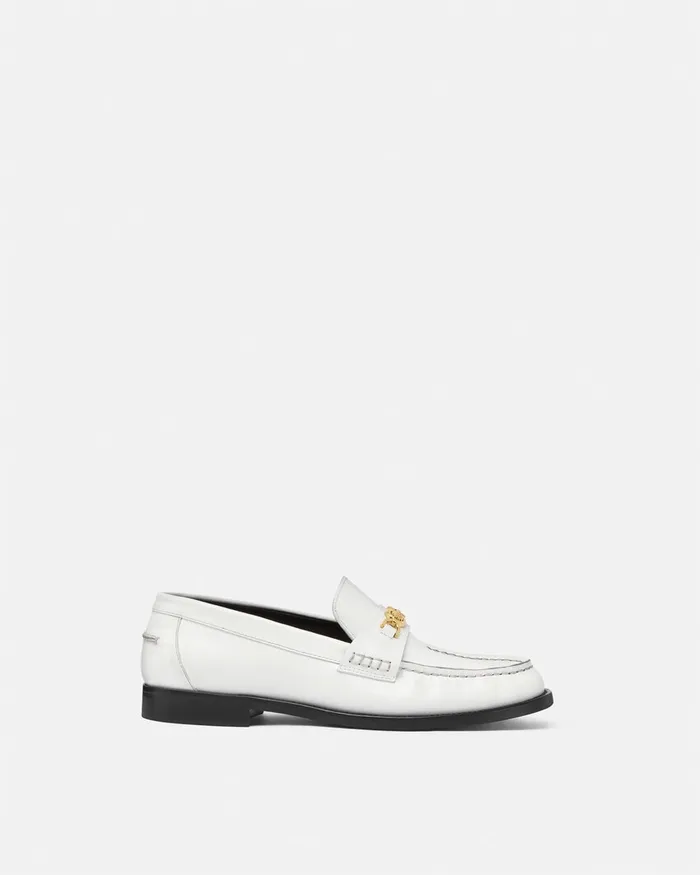 Loafers and Flats Women Versace Medusa 03995 Loafers White