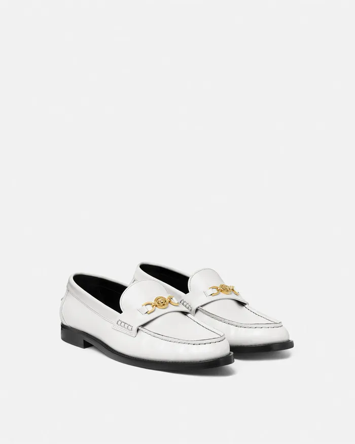Loafers and Flats Women Versace Medusa 03995 Loafers White