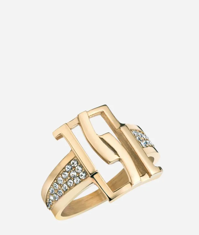 Lombard Street GoldFinish Ring Woman Alviero Martini Jewelry