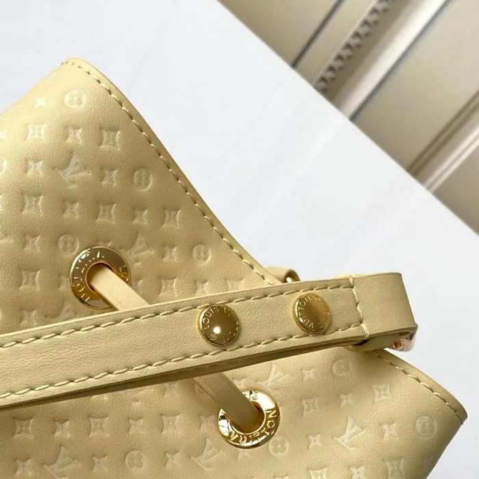 Louis Vuitton M22599 Calfskin Yellow Nono BB 8211 Louis Vuitton Handbag Store Women Louis Vuitton NeoNoe Bag