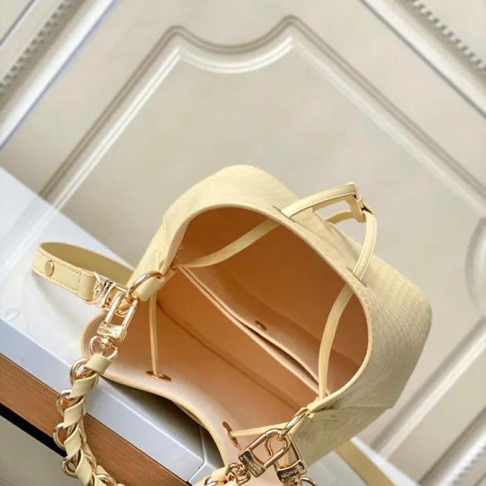 Louis Vuitton M22599 Calfskin Yellow Nono BB 8211 Louis Vuitton Handbag Store Women Louis Vuitton NeoNoe Bag