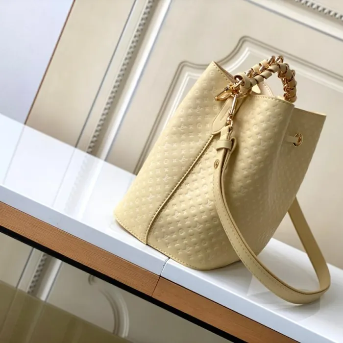 Louis Vuitton M22599 Calfskin Yellow Nono BB 8211 Louis Vuitton Handbag Store Women Louis Vuitton NeoNoe Bag
