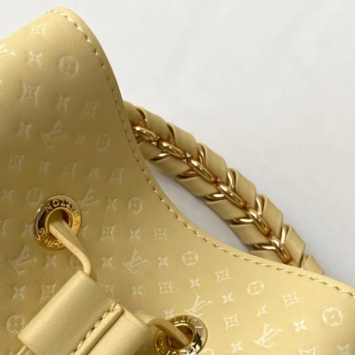 Louis Vuitton M22599 Calfskin Yellow Nono BB 8211 Louis Vuitton Handbag Store Women Louis Vuitton NeoNoe Bag