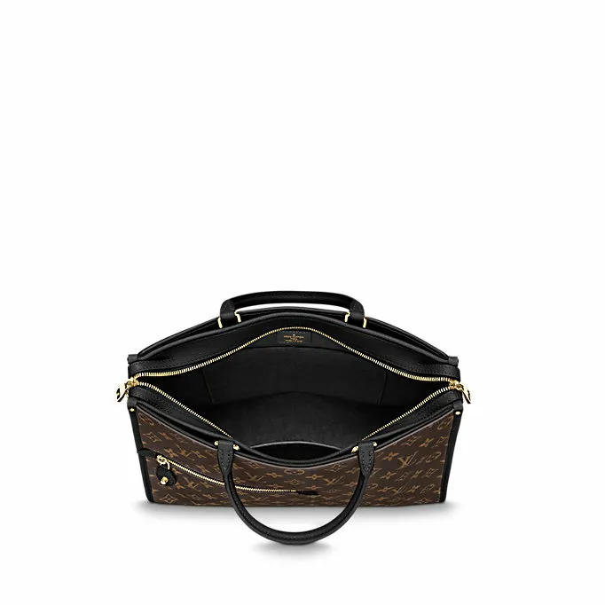 Louis Vuitton Monogram Canvas POPINCOURT MM NOIR BLACK M43435 8211 Louis Vuitton Handbag Store Women Louis Vuitton Montaigne Bag