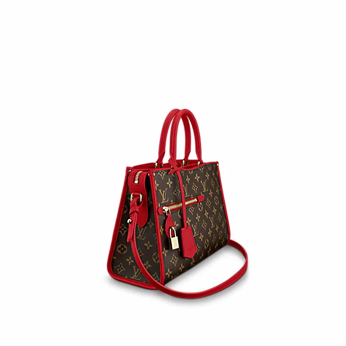 Louis Vuitton Monogram Canvas POPINCOURT PM RED M43433 8211 Louis Vuitton Handbag Store Women Louis Vuitton Montaigne Bag