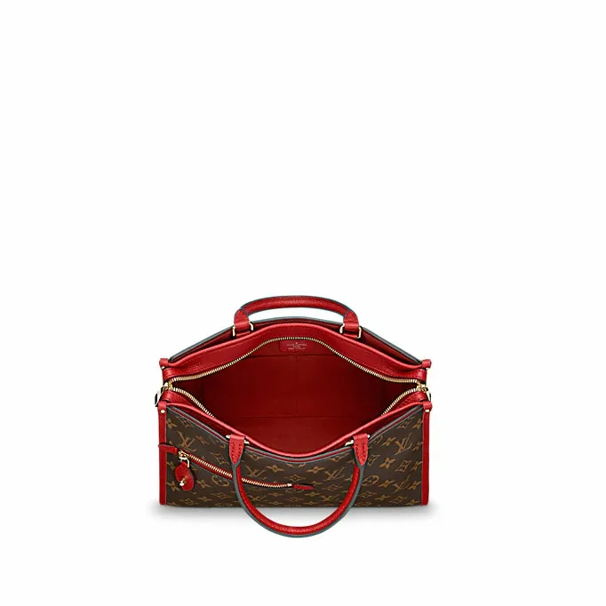 Louis Vuitton Monogram Canvas POPINCOURT PM RED M43433 8211 Louis Vuitton Handbag Store Women Louis Vuitton Montaigne Bag