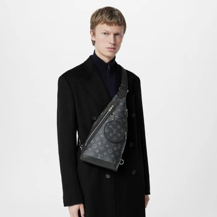 Louis Vuitton Monogram Eclipse M30936 Duo Slingbag 8211 Louis Vuitton Handbag Store Men Louis Vuitton Bags