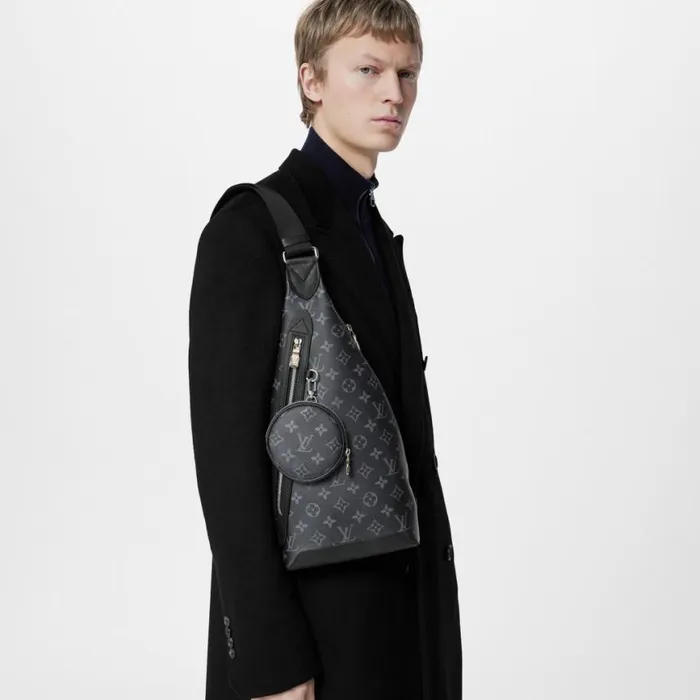 Louis Vuitton Monogram Eclipse M30936 Duo Slingbag 8211 Louis Vuitton Handbag Store Men Louis Vuitton Bags