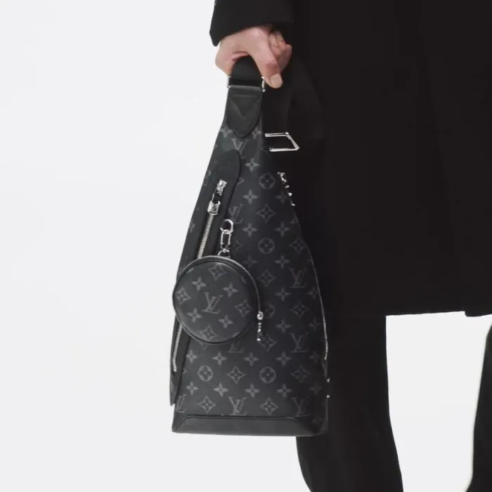 Louis Vuitton Monogram Eclipse M30936 Duo Slingbag 8211 Louis Vuitton Handbag Store Men Louis Vuitton Bags