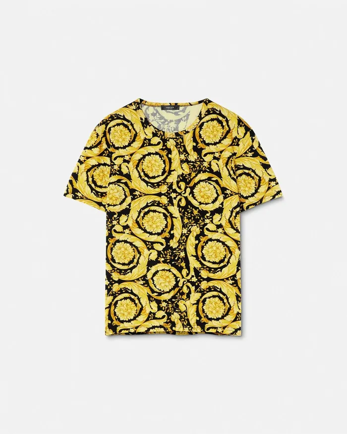 Loungewear and Pajamas Men Versace Barocco Undershirt Black