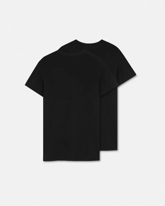 Loungewear and Pajamas Men Versace Medusa Undershirt 2Pack Black
