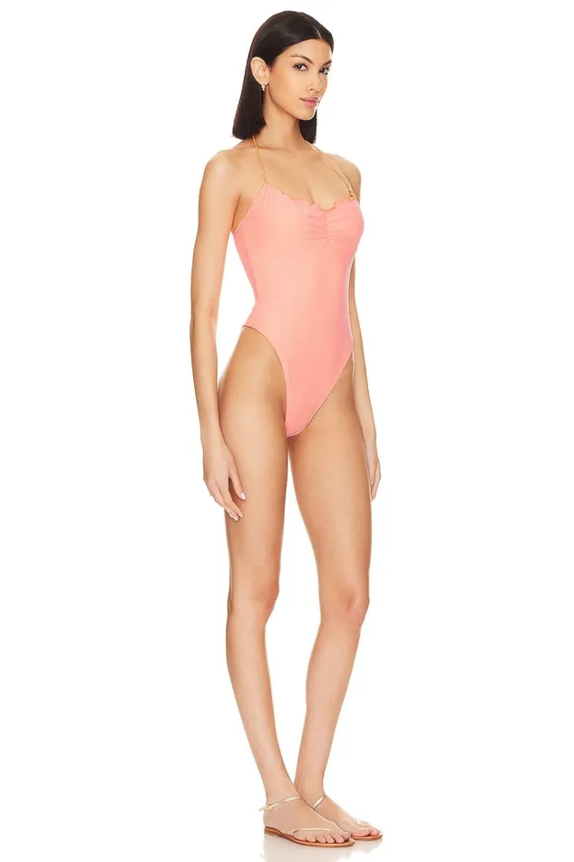 Lovely Day One Piece Orange and Pink Women Lovers Friends Swimsuits and CoverUps Lovely Day One Piece Orange and Pink Women Lovers Friends Swimsuits and CoverUps