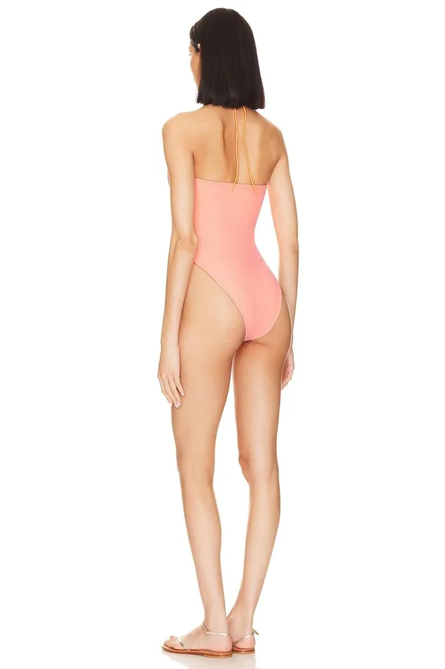 Lovely Day One Piece Orange and Pink Women Lovers Friends Swimsuits and CoverUps Lovely Day One Piece Orange and Pink Women Lovers Friends Swimsuits and CoverUps