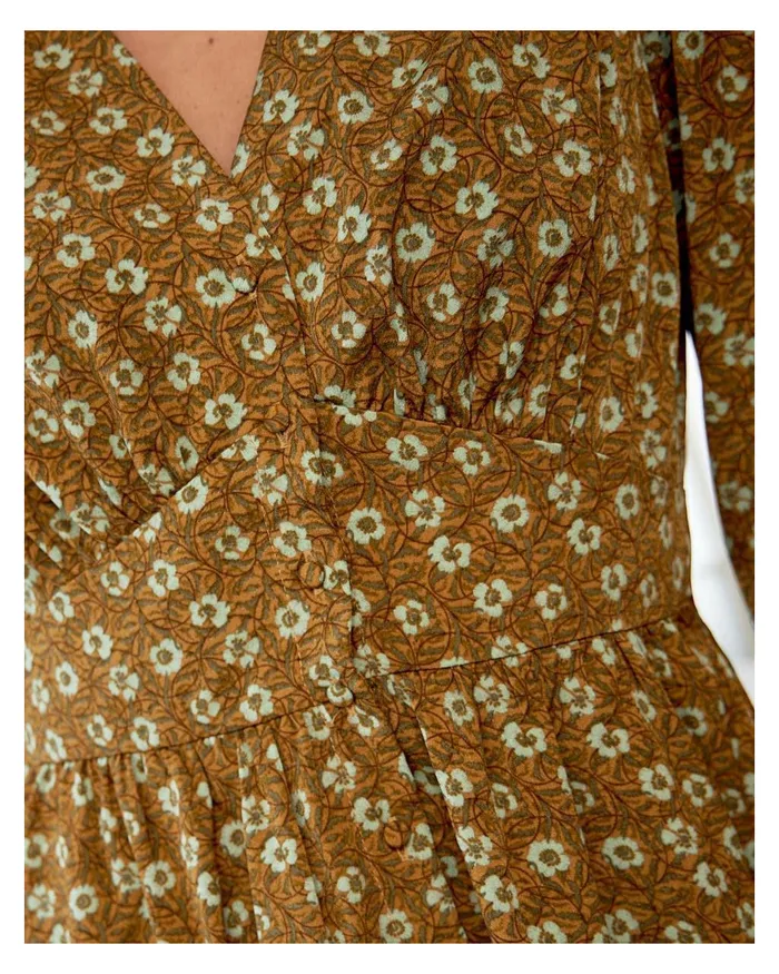 Lussy Flowers Dress Ochre Women Polin Et Moi Dresses And Jumpsuits Lussy Flowers Dress Ochre Women Polin Et Moi Dresses And Jumpsuits