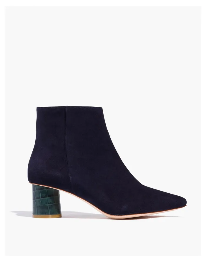 Maam Shoes Suede Shirley Ankle Boots Midnight Women Madewell Heels Maam Shoes Suede Shirley Ankle Boots Midnight Women Madewell Heels