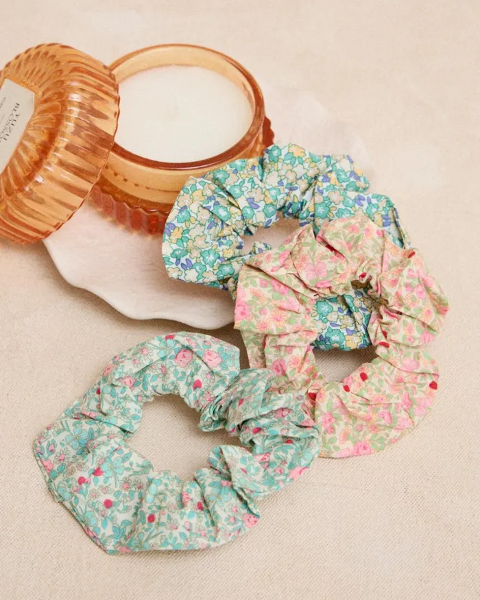 Mari Flower Hair Ties Pack Turquoise Women Polin Et Moi Hair Accessories