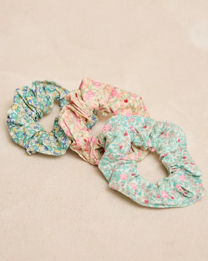 Mari Flower Hair Ties Pack Turquoise Women Polin Et Moi Hair Accessories Mari Flower Hair Ties Pack Turquoise Women Polin Et Moi Hair Accessories