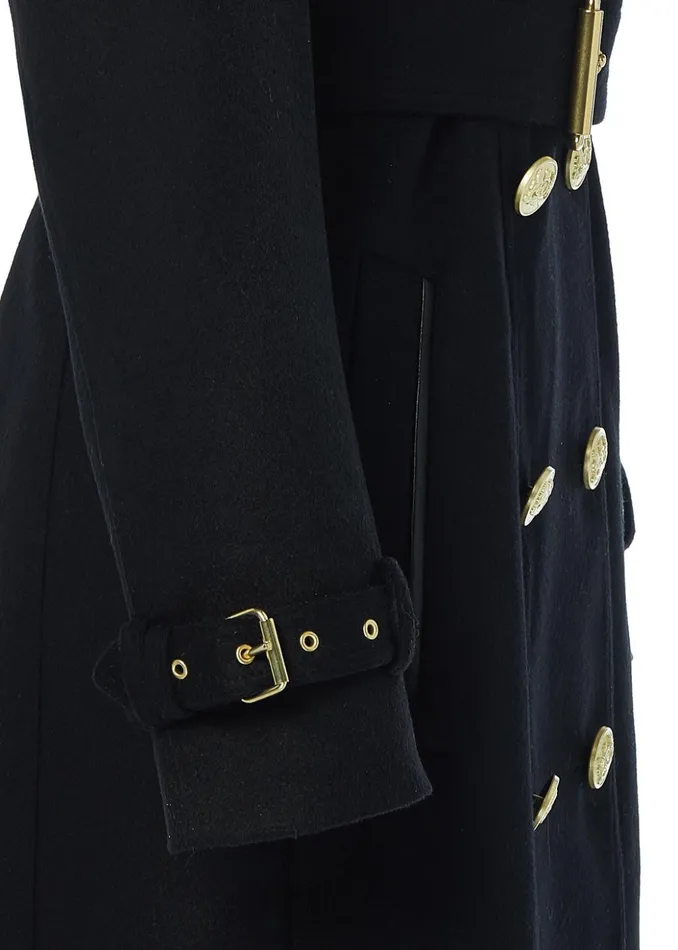 Marlborough Trench Coat Soft Black Women Holland Cooper Coats