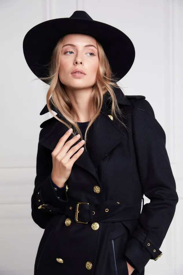 Marlborough Trench Coat Soft Navy Women Holland Cooper Coats