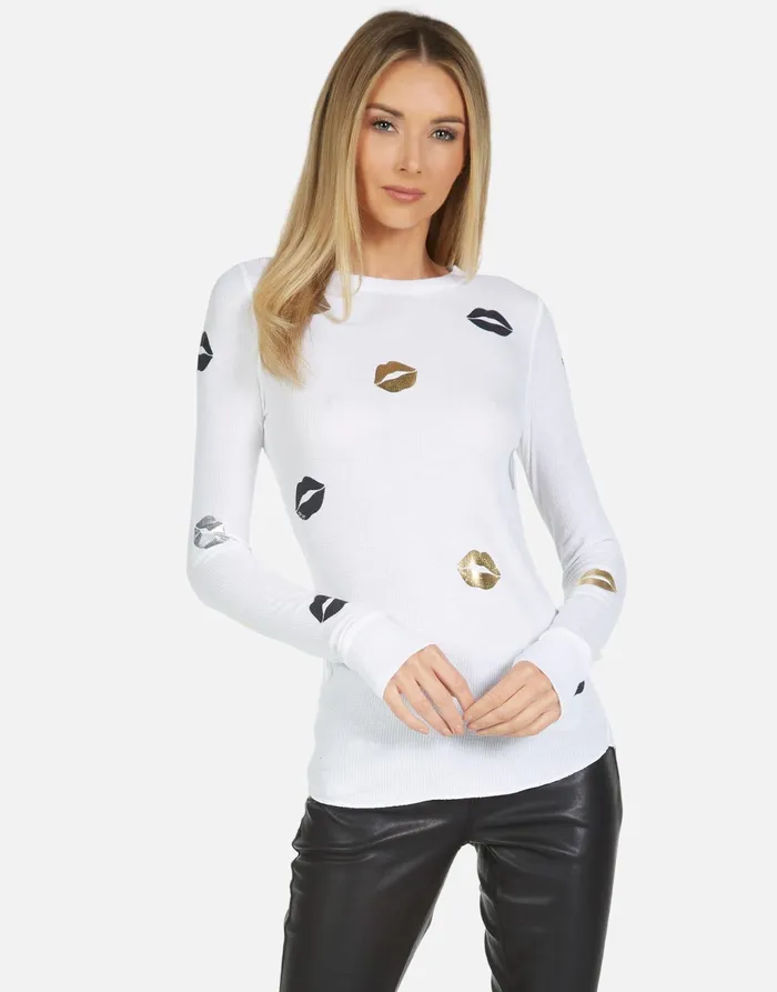 Mckinley Mini Kisses White Women039s Lauren Moshi Long Sleeve