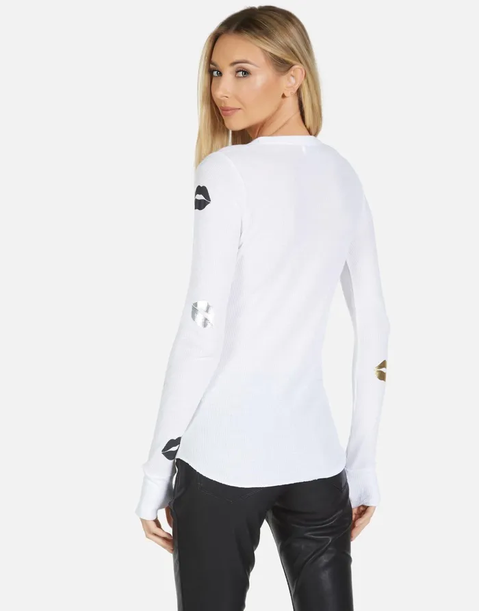 Mckinley Mini Kisses White Women039s Lauren Moshi Long Sleeve