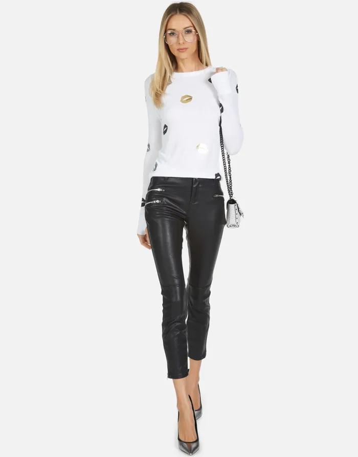 Mckinley Mini Kisses White Women039s Lauren Moshi Long Sleeve