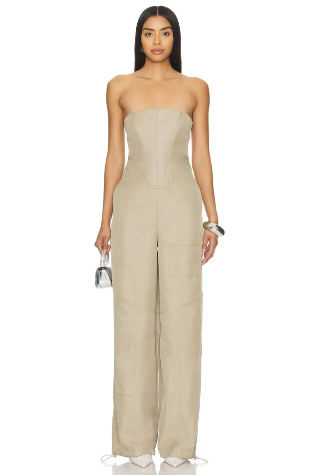 Meadow Jumpsuit Sage Green Women Lovers Friends Jumpsuits