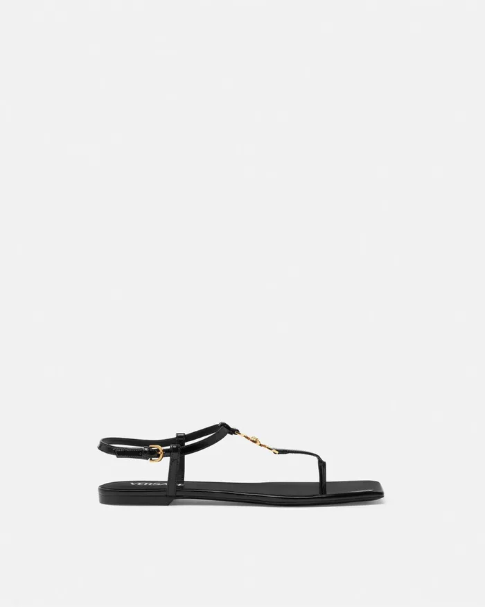 Medusa 03995 Women Versace Medusa 03995 Flat Sandals Blackgold