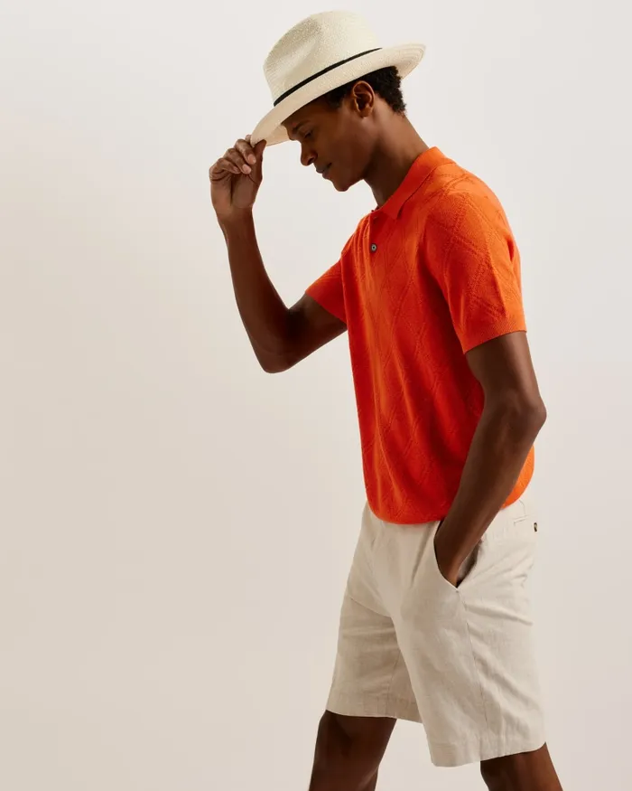 Men ADRIEN 8211 Straw Panama Hat White Ted Baker Hats and Caps