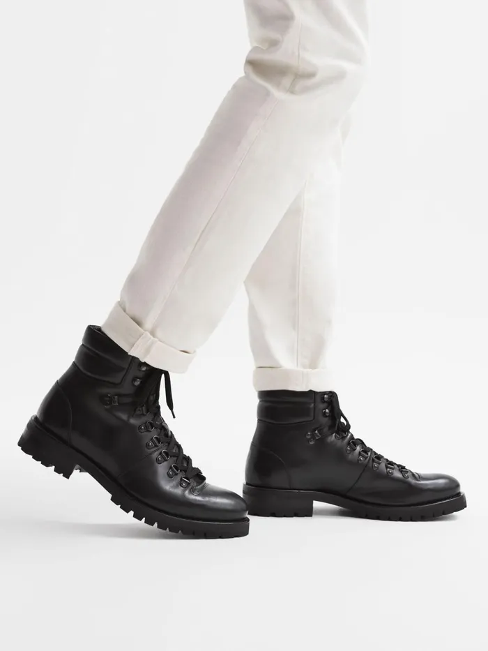 Men Amwell Boots Black Reiss Boots