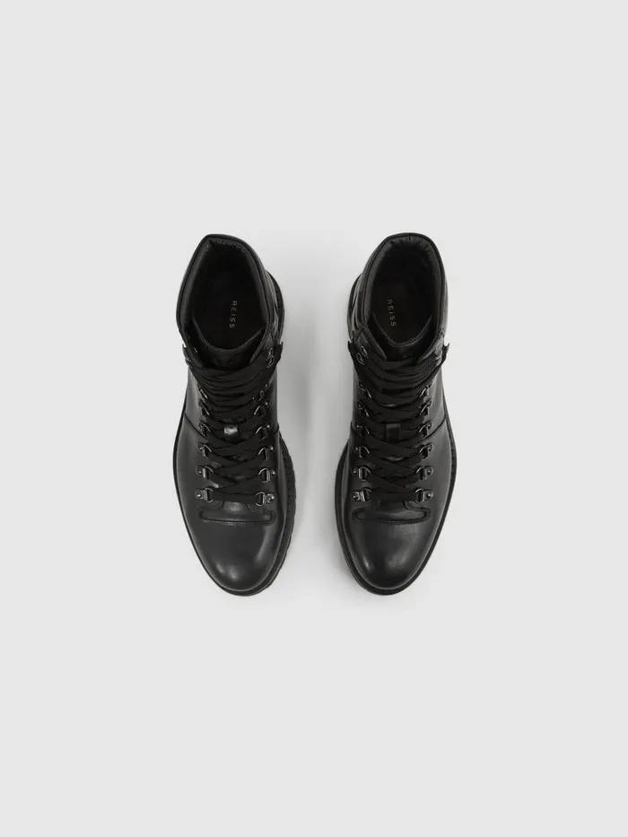 Men Amwell Boots Black Reiss Boots