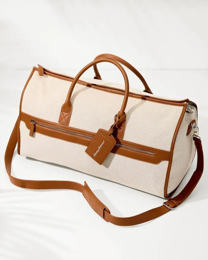 MenBeach and Home Tommy Bahama Luggage and Travel Capri Tan 2in1 Garment Duffel Bag Brown MenBeach and Home Tommy Bahama Luggage and Travel Capri Tan 2in1 Garment Duffel Bag Brown
