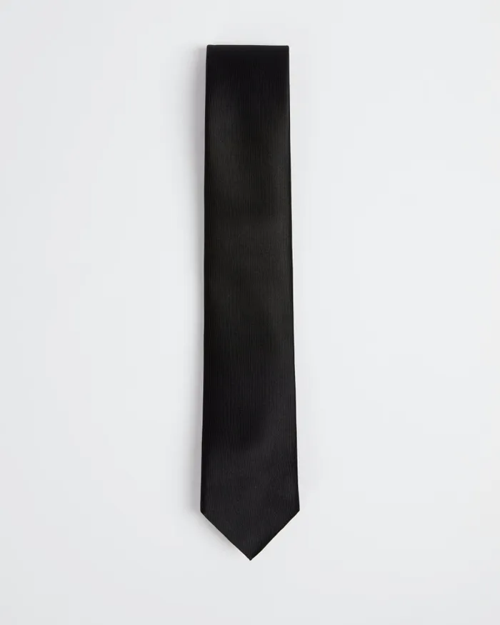 Men BLULA 8211 Twill Silk Tie Black Ted Baker Suits