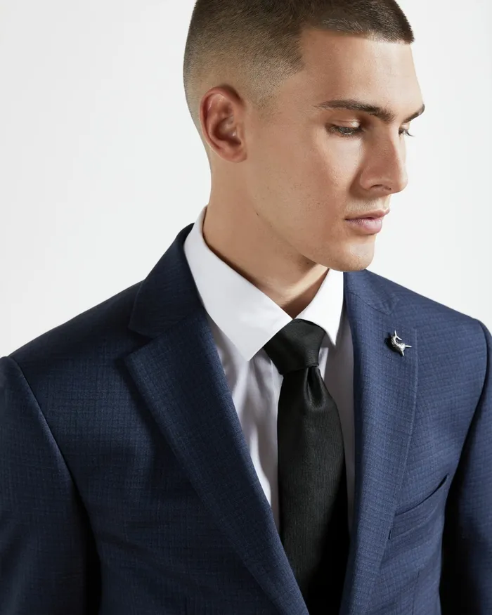 Men BLULA 8211 Twill Silk Tie Black Ted Baker Suits Men BLULA 8211 Twill Silk Tie Black Ted Baker Suits
