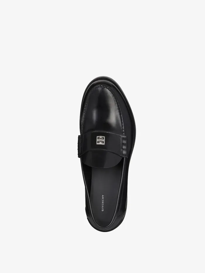 Men Boots and Loafers Givenchy Mr G Loafers In Leather Black