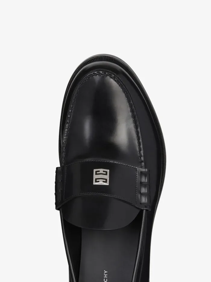 Men Boots and Loafers Givenchy Mr G Loafers In Leather Black