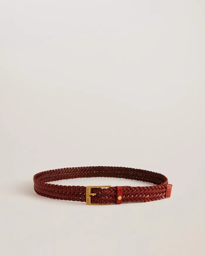 Men BRAIDIE 8211 Braided Leather Belt Tan Ted Baker Belts Men BRAIDIE 8211 Braided Leather Belt Tan Ted Baker Belts