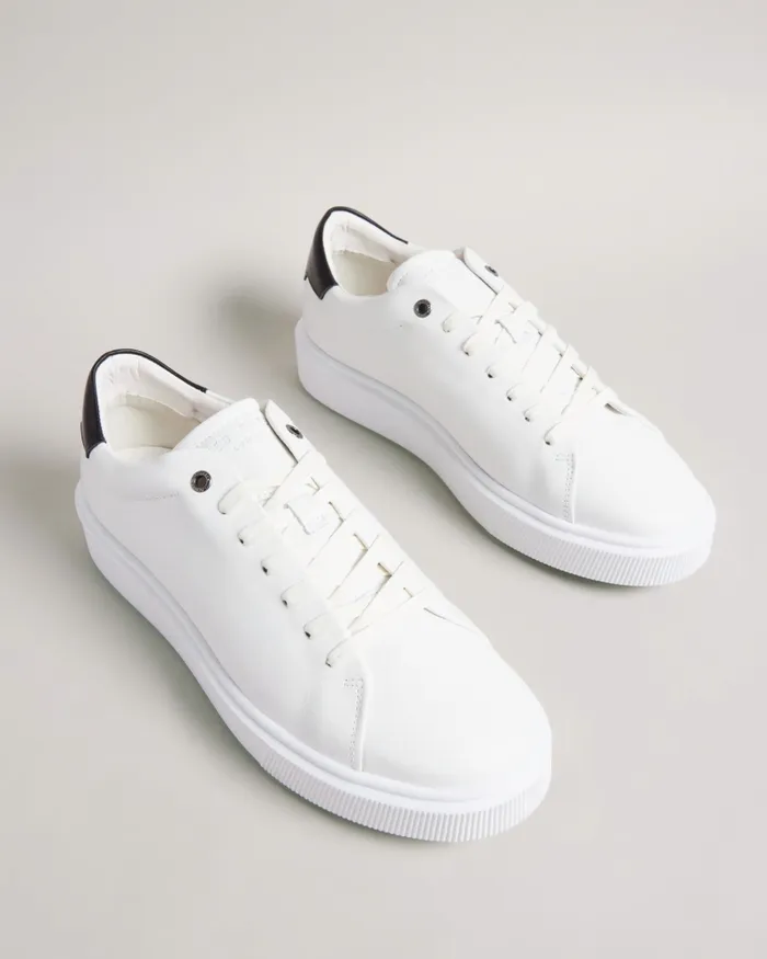 Men BREYON 8211 Inflated Sole Trainers White Ted Baker Trainers