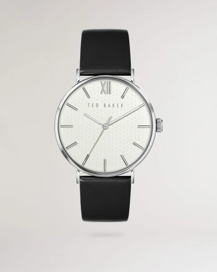 Men CALNDR 8211 Phylipa Gents Leather Strap Watch Black Ted Baker Watches and Jewellery Men CALNDR 8211 Phylipa Gents Leather Strap Watch Black Ted Baker Watches and Jewellery