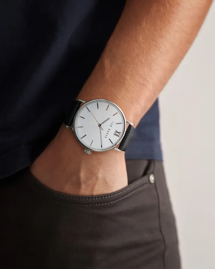 Men CALNDR 8211 Phylipa Gents Leather Strap Watch Black Ted Baker Watches and Jewellery Men CALNDR 8211 Phylipa Gents Leather Strap Watch Black Ted Baker Watches and Jewellery