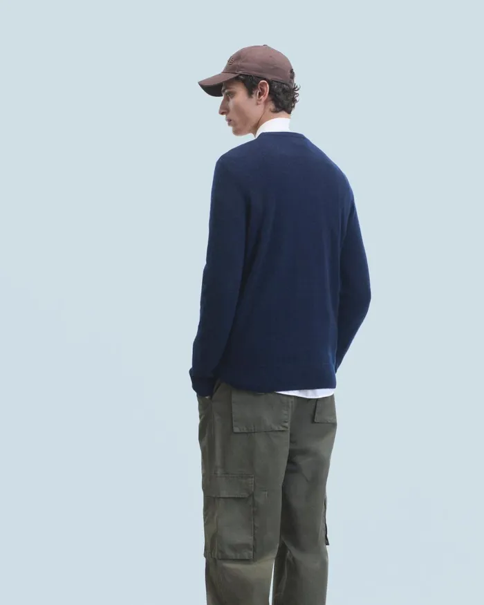 Men Cashmere Sweaters From Future Basic Crewneck Sweater Dark Red