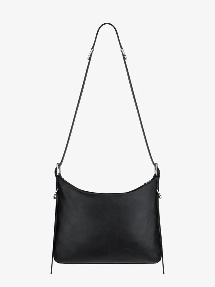 Men Crossbody Bags Givenchy Voyou Crossbody Bag In Grained Leather Black