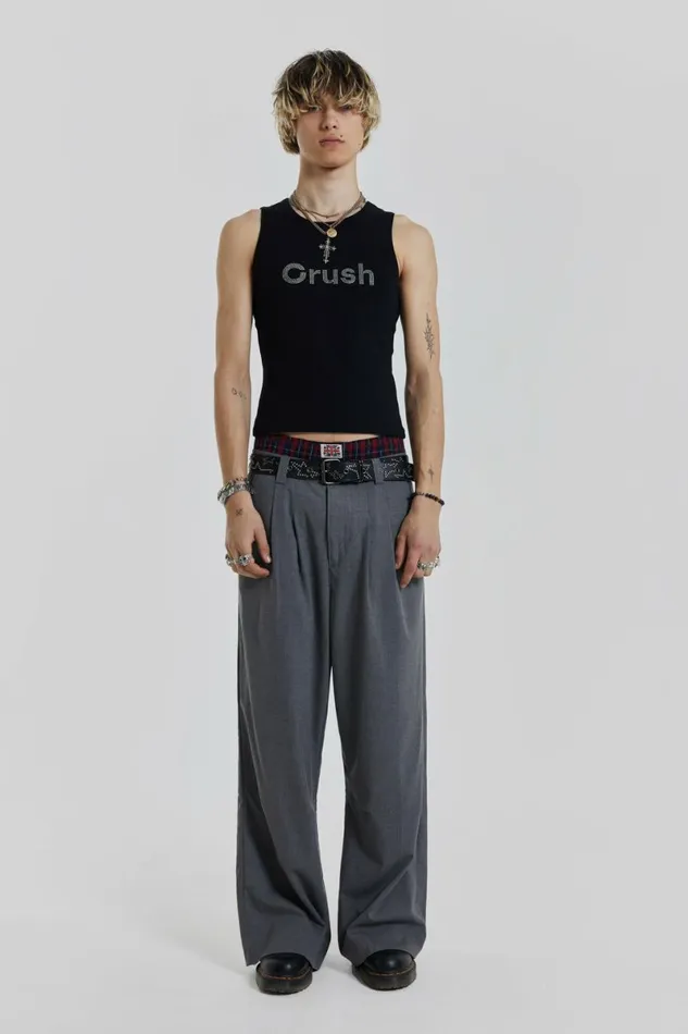 Men Crush Vest Black Jaded London Vests