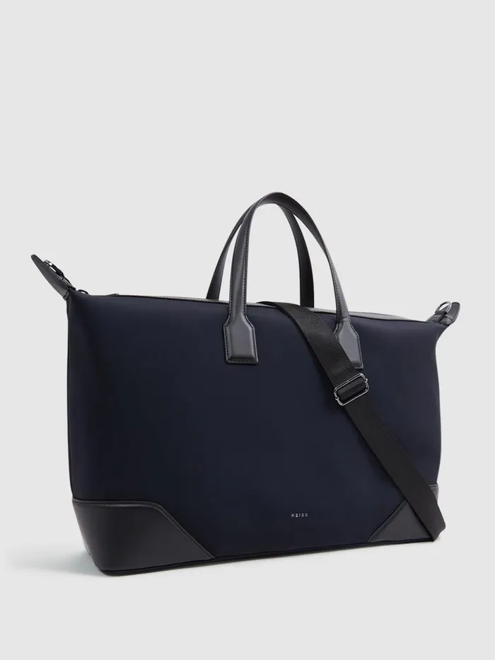 Men Elliot Neoprene Holdall Dark Navy Reiss Bags and Wallets
