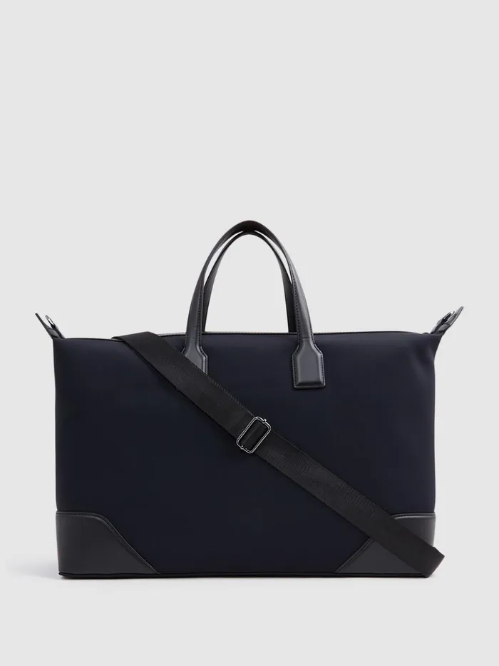 Men Elliot Neoprene Holdall Dark Navy Reiss Bags and Wallets