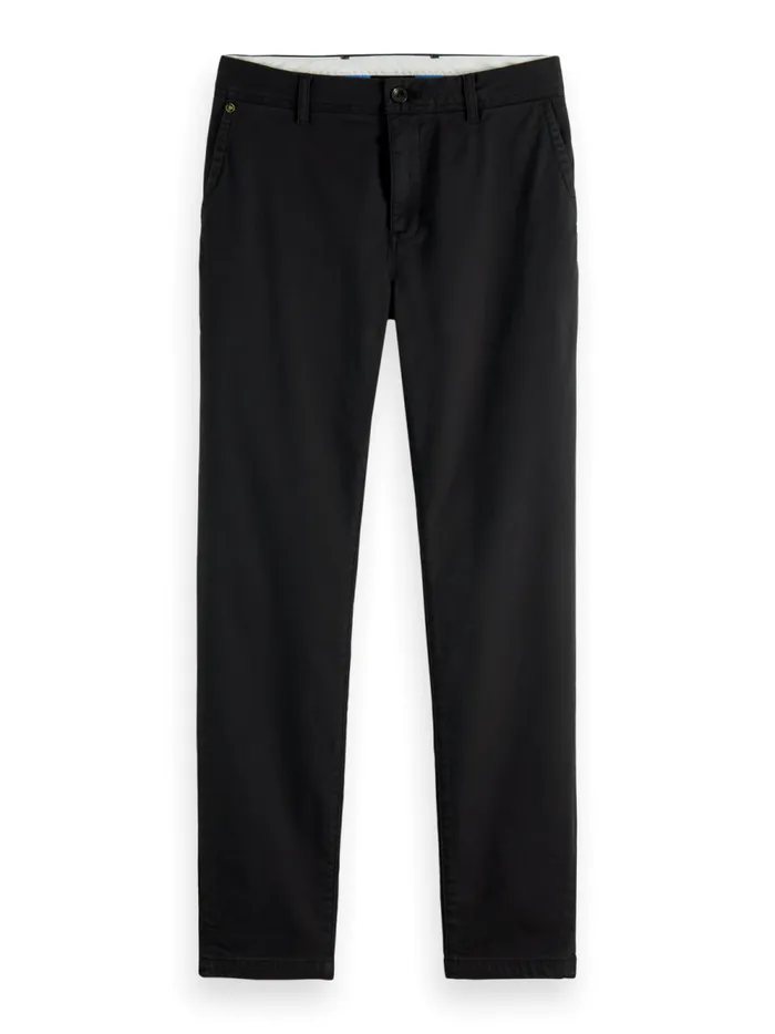Men Essential Mott Super Slim Fit Chino Black Scotch and Soda Pants