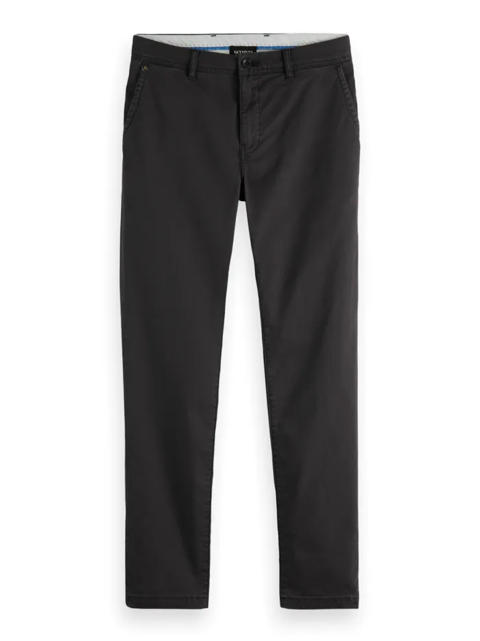 Men Essential Mott Super Slim Fit Chino Black Scotch and Soda Pants