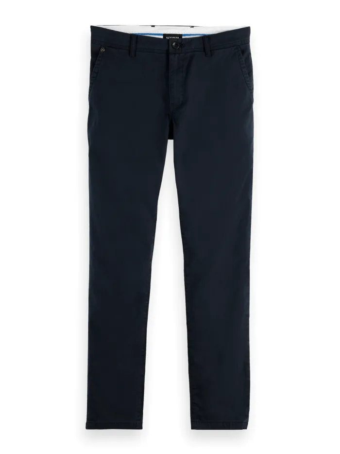 Men Essential Mott Super Slim Fit Chino Black Scotch and Soda Pants